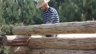 Дикий Сруб Своими Руками. Причерчивание, Подгонка Бревен / Log House Building. Tracing. Fit