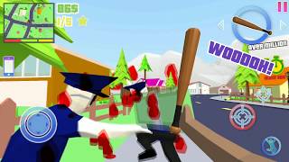 Dude Theft Wars симулятор чувака купил автомат и гранаты весёлая игра на андроид