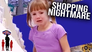 Mom Struggles To Cope With Children While Shopping | Supernanny