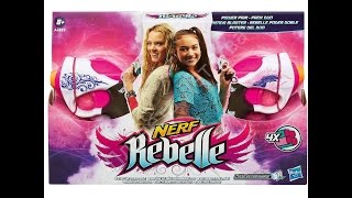 Бластер Нерф  Для девочек - Детские бластеры - Хасбро  NERF REBELLE Hasbro Видео нерф Обзор