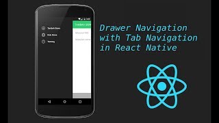 React-Native tutorial # 20  Drawer navigation with  tab navigation tutorial