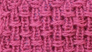 Такой простой и необычный эффект   Узор вязания спицами Knitting stitch  62