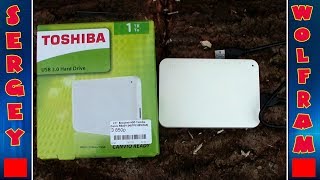 Жесткий диск внешний Toshiba 2.5" 1TB (HDTP210EW3AA) распаковка на будущих дровах