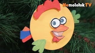 65. Выпиливаем лобзиком новогоднюю игрушку "Петушок"