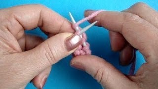 Английский метод вязания лицевой петли на спицах Урок 29 Knitting for beginners