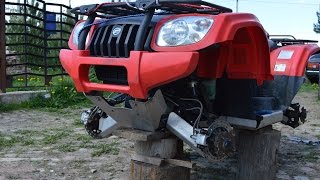 Квадроцикл CFMOTO. Замена тормозных колодок. ч.1