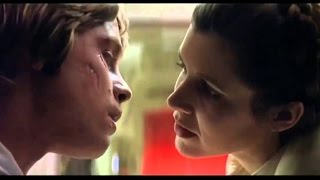 Leia & Luke incest hot kiss & deleted passionate scene, Star Wars