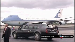 Barack Obama Leaves Cuba - Air Force One take off, Havana, Cuba