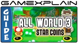 New Super Mario Bros. 2:  World 3 Star Coins (All 30!) Guide & Walkthrough
