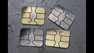 GOLD from cell phone SIMs - iodine iodide leaching