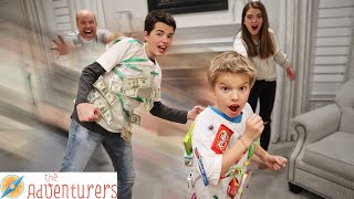 Run Pinata Run! Human Pinata Game  I That YouTub3 Family The Adventurers