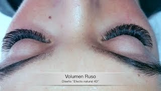 Extensiones de pestañas Volumen Ruso 4D