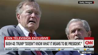 George H.W. Bush calls Trump a 'blowhard'