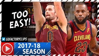 LeBron James 18 Pts & Kevin Love 19 Pts Full Highlights vs Pistons (2017.11.20) - TOO EASY!