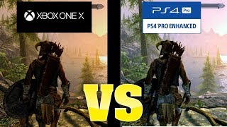Elder Scrolls V Skyrim: Graphics Comparison Xbox One X Vs PS4 Pro