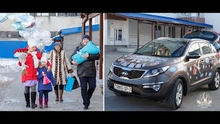 Выписка из роддома. Видеооператор на выписку из роддома. Минск