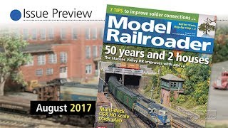New model trains and layout in the August 2017 Model Railroader
