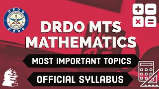 DRDO MTS MATHEMATICS MOST IMPORTANT TOPICS and Tips and tricks to score 30 marks in mathematics ||