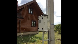Монтаж щита учета на опору ЛЭП. Выполнение ТУ #МОЭСК 15кВт