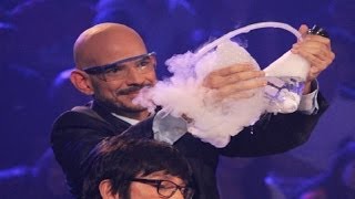 Yo Soy: Ricardo Morán jugó con burbujas de dióxido de carbono