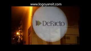 Logo Yansıt ile defacto marka logonuzu kaldırıma veya duvara yansıtın