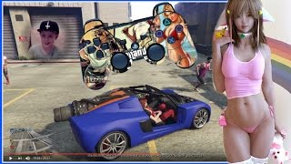 GTA5 ONLNE MODE PS4 #91ВЗРЫВАЕМ САМОЛЕТ С ПОДПИСЧИКАМИ LIVE STREAM #GrandTheftAutoV