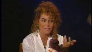 Penthouse Pet Sandi Korn with Miggs B on TV