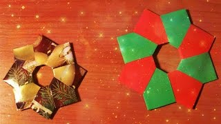 Неприлично Простые Поделки На Елку Из Бумаги. Как за 3 Минуты Сделать Игрушку. DIY Easy Paper Crafts