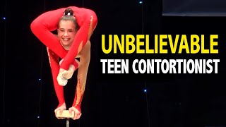 Wow Contortionist. Unique  plasticity in the circus number! Talent Show Zirka