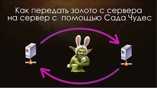 Как передать золото с сервера на сервер с  помощью Сада Чудес. World of Warcraft