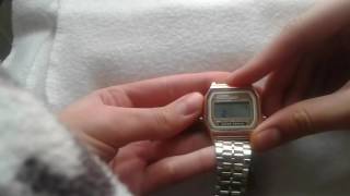 Как настроить время на часах Casio Alarm Chrono (Касио)