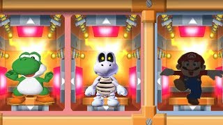 Mario Party 7 - 8 Player Ice Battle - Yoshi Dry Bones Mario Luigi All Mini Games (Master CPU)