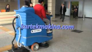 zemin temizleme makinası binilebilir