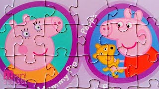 Семья Свинки Пеппы - Семейный портрет - собираем пазл для детей Peppa Pig | Merry Nika