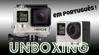 UNBOXING: GOPRO HERO 4, SILVER EDITION (EM PORTUGUÊS!)