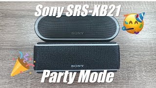 Sony SRS XB21 Bluetooth Speaker - How to connect multiple speakers? (Wireless Party Chain)