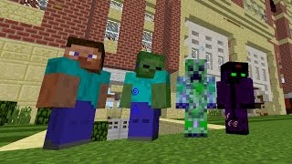 Minecraft Monster School Mod (HOW TO BE A CREEPER) | JeromeASF