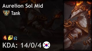 Aurelion Sol Mid vs Taliyah - Tank - KR Challenger Patch 7.15