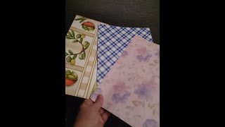 Салфетка + пищевая плёнка + лист А4 = БУМАГА ДЛЯ ПОДЕЛОК своими руками.