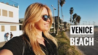 Калифорния : Пляж Venice Beach, США. Дома на пляже |  Жизнь в Лос Анджелесе VLOG