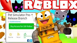 СИМУЛЯТОР ПИТОМЦЕВ ПЛАТНЫЙ СЕРВЕР НА КОТОРОМ ЧТО ТО БУДЕТ ROBLOX PET SIMULATOR