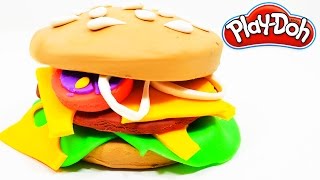 Massinha Play-Doh Portugues - Hamburger do McDonalds de Massinha de Modelar