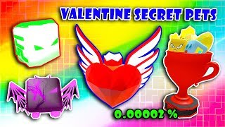 I Trying Get New VALENTINE SECRET Pets ( Eternal Heart - 0.00002%) In BUBBLE GUM SIMULATOR [Roblox]
