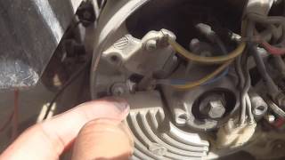 Generator AVR adjustment. Generator voltage adjustment.