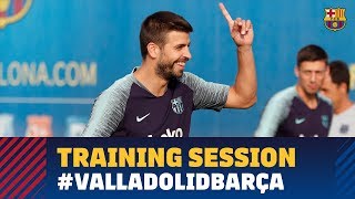 Last workout before LaLiga match against Valladolid
