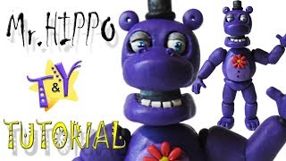 Как слепить Мр Гиппо ФНАФ 6 из пластилина Туториал Mr Hippo from clay Tutorial