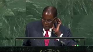 'Giant Gold Goliath Trump' - Mugabe's Speech At The 2017 UN General Assembly
