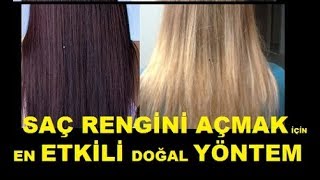 BİTKİSEL SARI SAÇ BOYASI EVDE SAÇ RENGİNİ AÇAN EN ETKİLİ DOĞAL YÖNTEM-GÜZELLİK-BAKIM