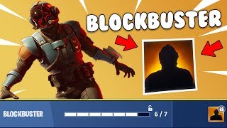 *WORLDS FIRST* 'Blockbuster' FREE SKIN GAMEPLAY! Week 7 Challenges (Fortnite Battle Royale)