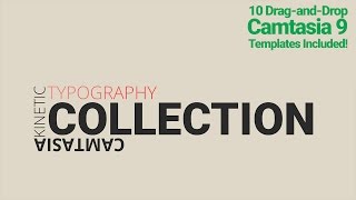 Camtasia Kinetic Typography Templates - 10 Kinetic Typo templates for Camtasia!